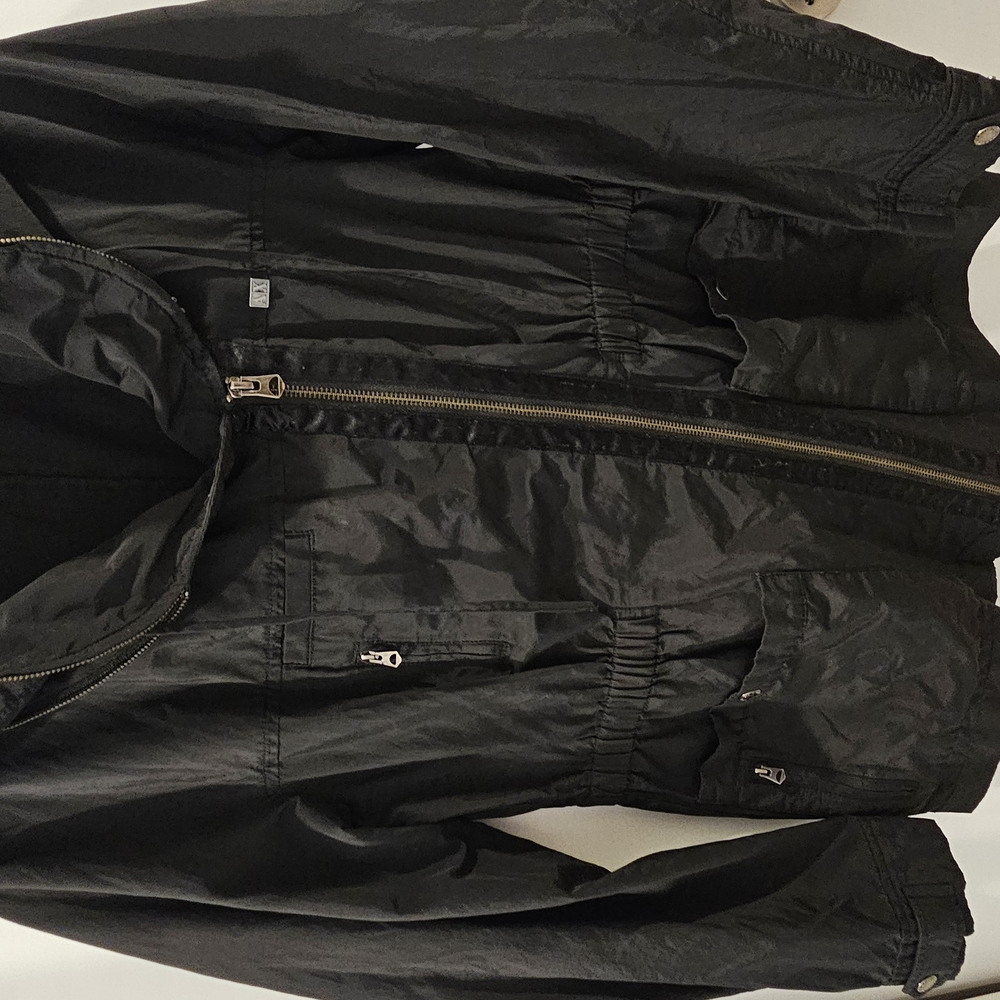 Armani Exchange Black Zip-Up Jacket